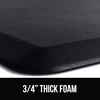 image:imageGORILLA GRIP Cushioned Antifatigue Kitchen Mat for Floor 24x17 BlackBlack