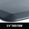 image:imageGORILLA GRIP Cushioned Antifatigue Kitchen Mat for Floor 24x17 BlackCharcoal