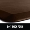 image:imageGORILLA GRIP Cushioned Antifatigue Kitchen Mat for Floor 24x17 BlackChocolate