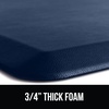 image:imageGORILLA GRIP Cushioned Antifatigue Kitchen Mat for Floor 24x17 BlackDark Blue