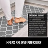 image:imageGORILLA GRIP Cushioned Antifatigue Kitchen Mat for Floor 24x17 BlackGreyWhite