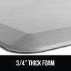image:imageGORILLA GRIP Cushioned Antifatigue Kitchen Mat for Floor 24x17 BlackLight Gray