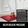image:imageGORILLA GRIP Cushioned Antifatigue Kitchen Mat for Floor 24x17 BlackRed