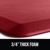 image:imageGORILLA GRIP Cushioned Antifatigue Kitchen Mat for Floor 24x17 BlackRed