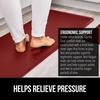 image:imageGORILLA GRIP Cushioned Antifatigue Kitchen Mat for Floor 24x17 BlackRed