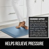 image:imageGORILLA GRIP Cushioned Antifatigue Kitchen Mat for Floor 24x17 BlackSky Blue