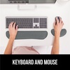 image:imageGORILLA GRIP Memory Foam Wrist Rest for Computer Keyboard 2 Piece BlackGray