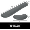 image:imageGORILLA GRIP Memory Foam Wrist Rest for Computer Keyboard 2 Piece BlackGray