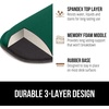 image:imageGORILLA GRIP Memory Foam Wrist Rest for Computer Keyboard 2 Piece BlackHunter Green