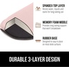 image:imageGORILLA GRIP Memory Foam Wrist Rest for Computer Keyboard 2 Piece BlackLight Pink