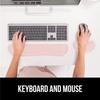 image:imageGORILLA GRIP Memory Foam Wrist Rest for Computer Keyboard 2 Piece BlackLight Pink