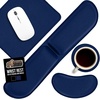 image:imageGORILLA GRIP Memory Foam Wrist Rest for Computer Keyboard 2 Piece BlackNavy Blue