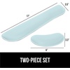 image:imageGORILLA GRIP Memory Foam Wrist Rest for Computer Keyboard 2 Piece BlackSky Blue