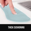 image:imageGORILLA GRIP Memory Foam Wrist Rest for Computer Keyboard 2 Piece BlackSky Blue