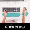 image:imageGORILLA GRIP Memory Foam Wrist Rest for Computer Keyboard 2 Piece BlackTurquoise