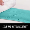 image:imageGORILLA GRIP Memory Foam Wrist Rest for Computer Keyboard 2 Piece BlackTurquoise