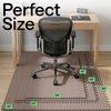 image:imageGORILLA GRIP Office Chair Mat for Hard Floors Under Desk Rug 45x28 BlackBrown