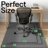 image:imageGORILLA GRIP Office Chair Mat for Hard Floors Under Desk Rug 45x28 BlackGrey