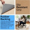image:imageGORILLA GRIP Office Chair Mat for Hard Floors Under Desk Rug 45x28 BlackTaupe