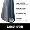 image:imageGorilla Guard Window Privacy Film Two Way Sun Blocking 175x787 FrostedBlack