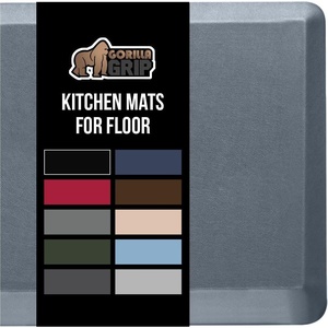 image:imageGORILLA GRIP Cushioned Antifatigue Kitchen Mat for Floor 24x17 BlackCharcoal