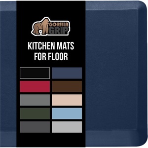 image:imageGORILLA GRIP Cushioned Antifatigue Kitchen Mat for Floor 24x17 BlackNavy