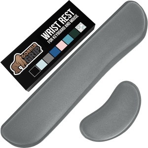 image:imageGORILLA GRIP Memory Foam Wrist Rest for Computer Keyboard 2 Piece BlackGray