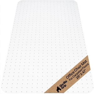image:imageGORILLA GRIP Office Chair Mat for Carpet Floors Heavy Duty 29x47 ClearCarpet Floor