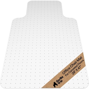 image:imageGORILLA GRIP Office Chair Mat for Carpet Floors Heavy Duty 29x47 ClearCarpet Floor with Lip