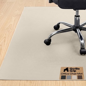 image:imageGORILLA GRIP Office Chair Mat for Hard Floors Under Desk Rug 45x28 BlackTaupe