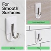 image:imageGORILLA GRIP Adhesive Wall Hooks for Hanging No Tools Required 5 PackWhite