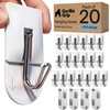 image:imageGORILLA GRIP Adhesive Wall Hooks for Hanging No Tools Required 5 PackWhite