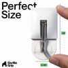 image:imageGORILLA GRIP Adhesive Wall Hooks for Hanging No Tools Required 5 PackWhite