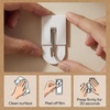 image:imageGORILLA GRIP Adhesive Wall Hooks for Hanging No Tools Required 5 PackWhite