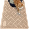 image:imageGORILLA GRIP Cat Litter Box Mat Coiled Mesh Trapping Mats 24x17 GrayBeige