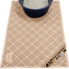 image:imageGORILLA GRIP Cat Litter Box Mat Coiled Mesh Trapping Mats 24x17 GrayBeige