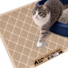 image:imageGORILLA GRIP Cat Litter Box Mat Coiled Mesh Trapping Mats 24x17 GrayBeige