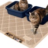 image:imageGORILLA GRIP Cat Litter Box Mat Coiled Mesh Trapping Mats 24x17 GrayBeige