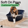 image:imageGORILLA GRIP Cat Litter Box Mat Coiled Mesh Trapping Mats 24x17 GrayBeige