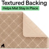 image:imageGORILLA GRIP Cat Litter Box Mat Coiled Mesh Trapping Mats 24x17 GrayBeige