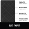 image:imageGORILLA GRIP Cat Litter Box Mat Coiled Mesh Trapping Mats 24x17 GrayBlack