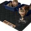 image:imageGORILLA GRIP Cat Litter Box Mat Coiled Mesh Trapping Mats 24x17 GrayBlack