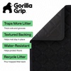 image:imageGORILLA GRIP Cat Litter Box Mat Coiled Mesh Trapping Mats 24x17 GrayBlack