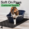 image:imageGORILLA GRIP Cat Litter Box Mat Coiled Mesh Trapping Mats 24x17 GrayBlack
