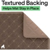 image:imageGORILLA GRIP Cat Litter Box Mat Coiled Mesh Trapping Mats 24x17 GrayBrown