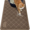 image:imageGORILLA GRIP Cat Litter Box Mat Coiled Mesh Trapping Mats 24x17 GrayBrown