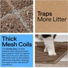 image:imageGORILLA GRIP Cat Litter Box Mat Coiled Mesh Trapping Mats 24x17 GrayBrown