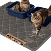 image:imageGORILLA GRIP Cat Litter Box Mat Coiled Mesh Trapping Mats 24x17 GrayCharcoal