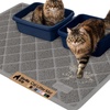 image:imageGORILLA GRIP Cat Litter Box Mat Coiled Mesh Trapping Mats 24x17 GrayGrey