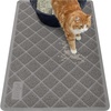image:imageGORILLA GRIP Cat Litter Box Mat Coiled Mesh Trapping Mats 24x17 GrayGrey